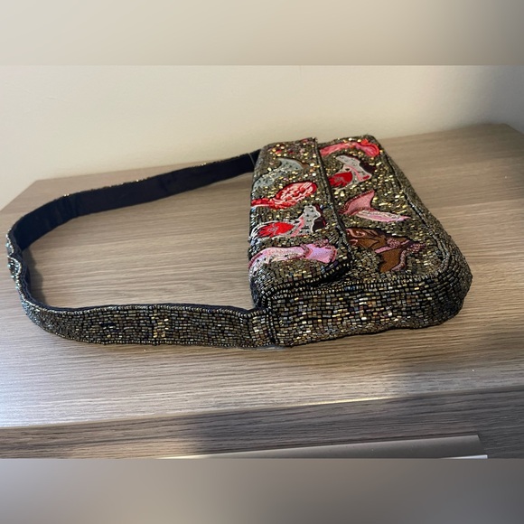 NWT Beaded Western Boots Shoulder Bag - Cowgirl Rodeo Festival Clutch - Picture 6 of 14